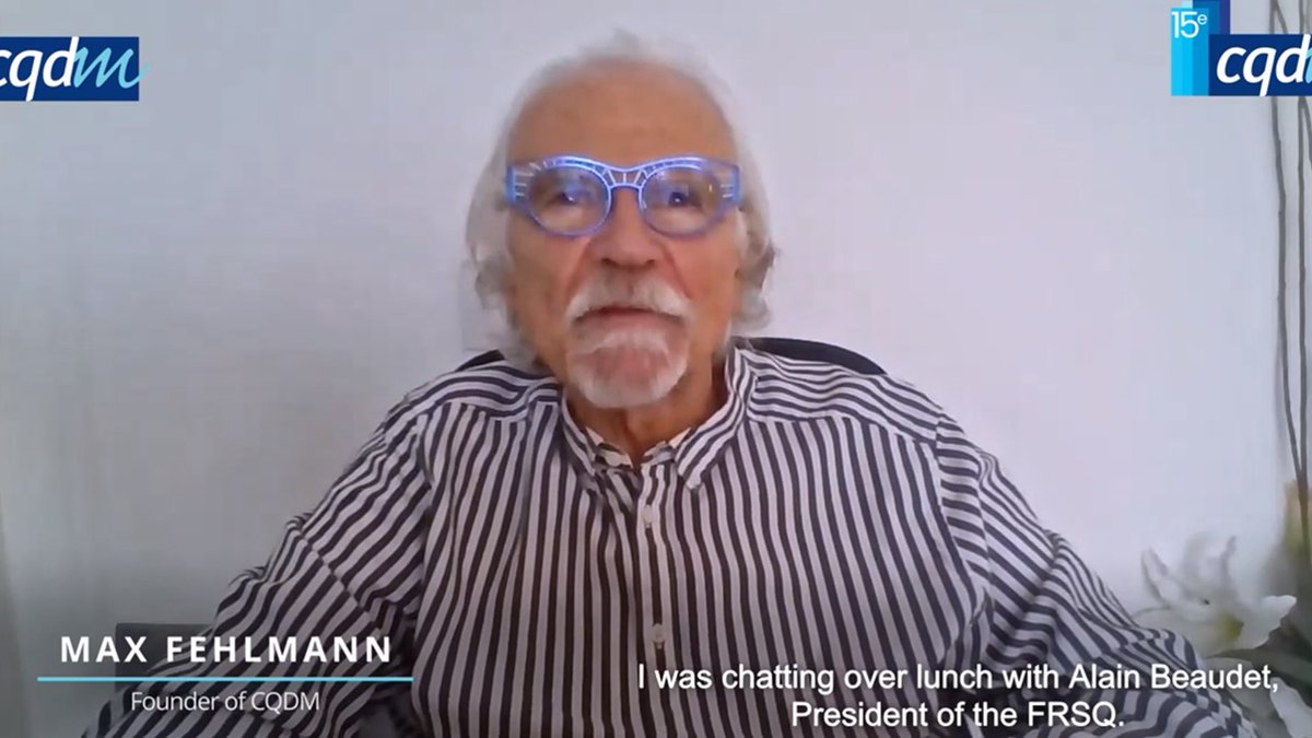 @CQDM_Canada. We celebrate. « A platform for collaboration between academics and industry. » - Max Fehlmann, Founder of CQDM. See his encouraging testimony in the souvenir video of the 15th Anniversary of CQDM here: youtube.com/watch?v=keJx0e…