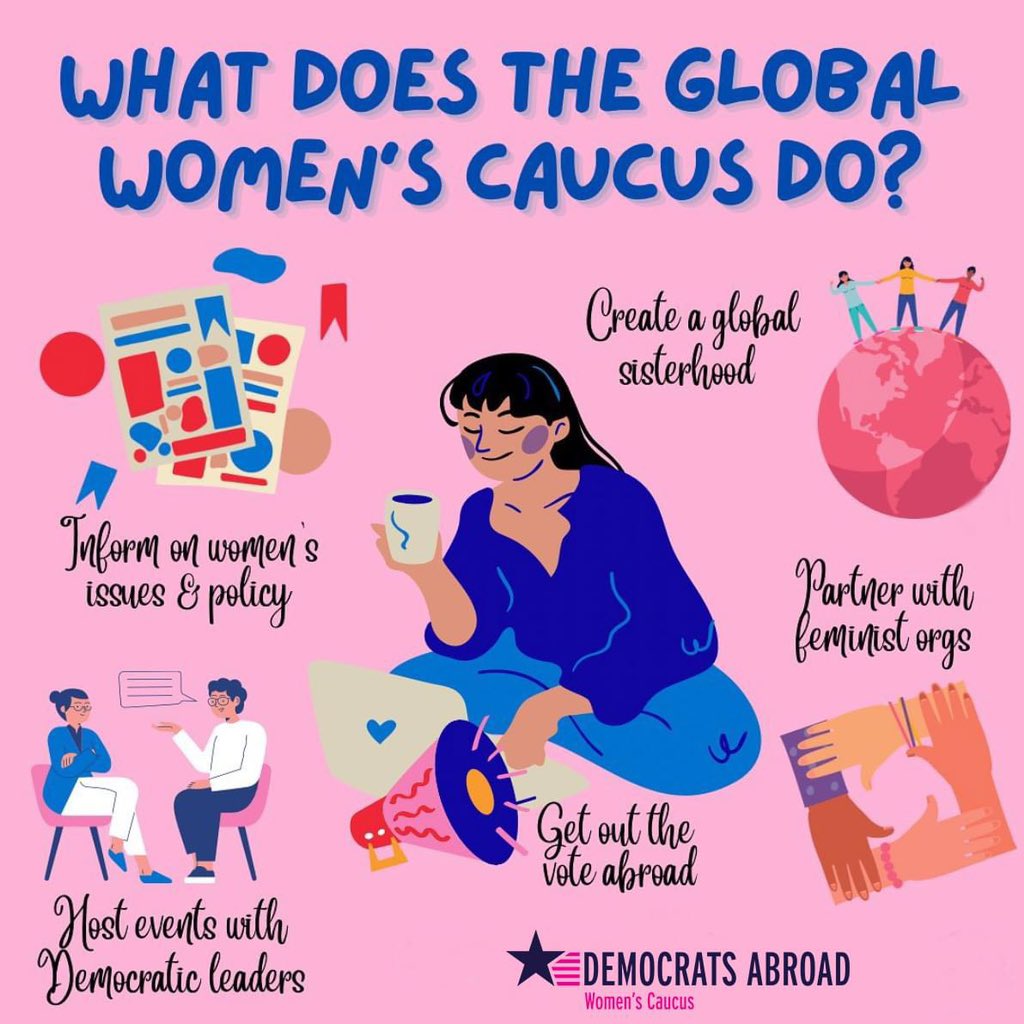 Did you know that #DemsAbroad’s @dawomenscaucus is one of the world’s largest overseas political organizations dedicated to American women? They educate and fight for issues that impact American women no matter where they live.
#WomensHistoryMonth
#VoteFromAbroad
#americansabroad