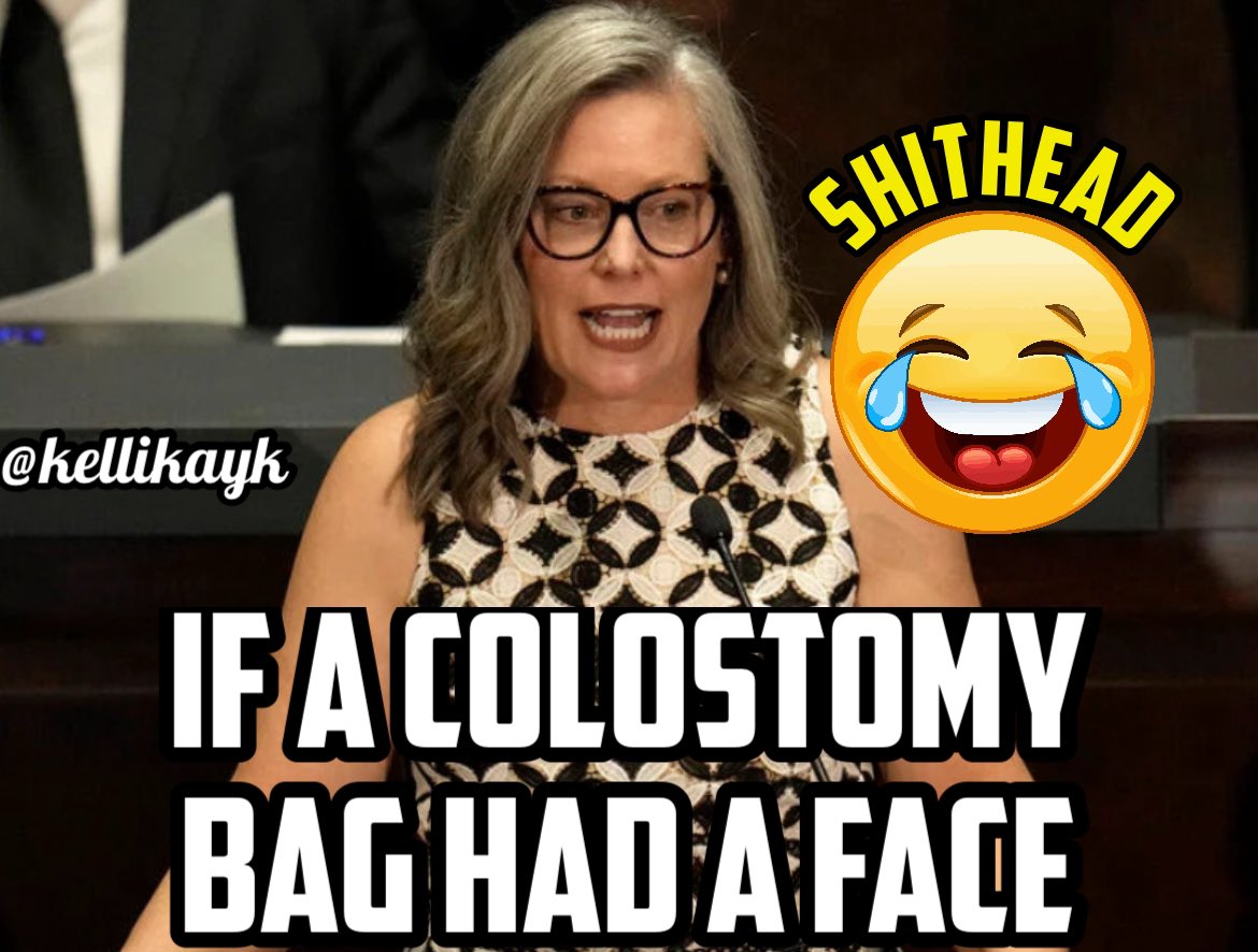 Colostomy bag Katie Hobbs vetoed a bill which would have permitted a homeowner to have law enforcement immediately remove squatters from their property. 

Who thinks Hobbs is an anal douche 👇
