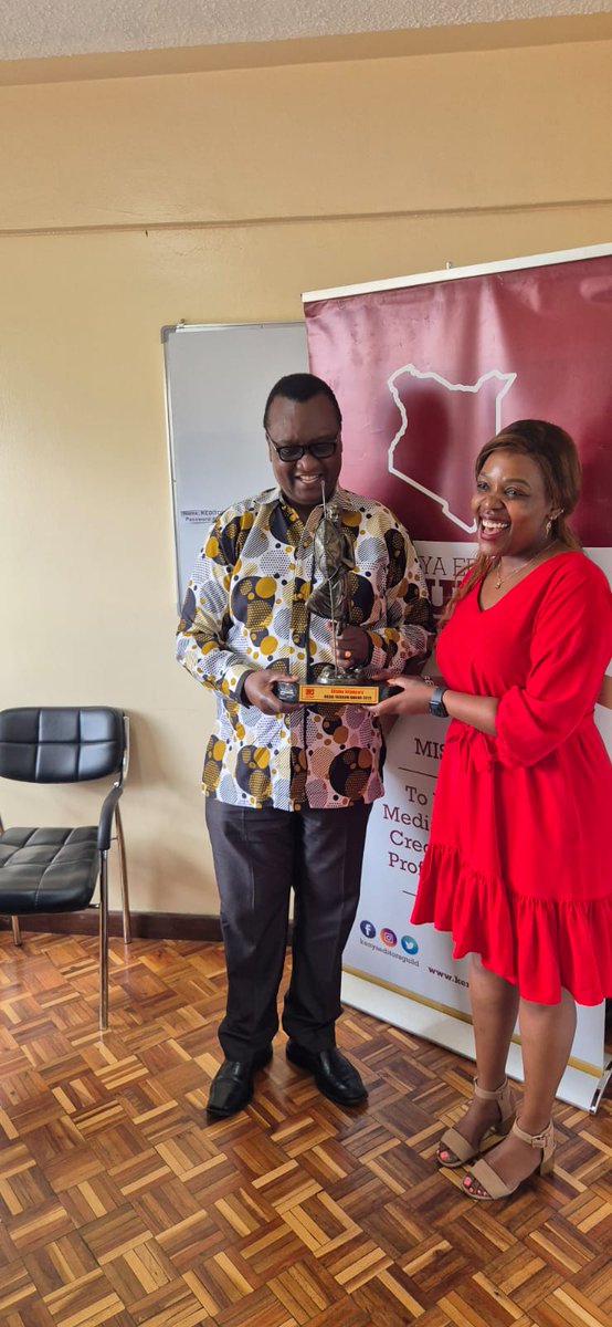 Oloo Janak and Gitobu Imanyara were recognized for their unwavering commitment, eternal vigilance and relentless push to safeguard #pressfreedom in Kenya.