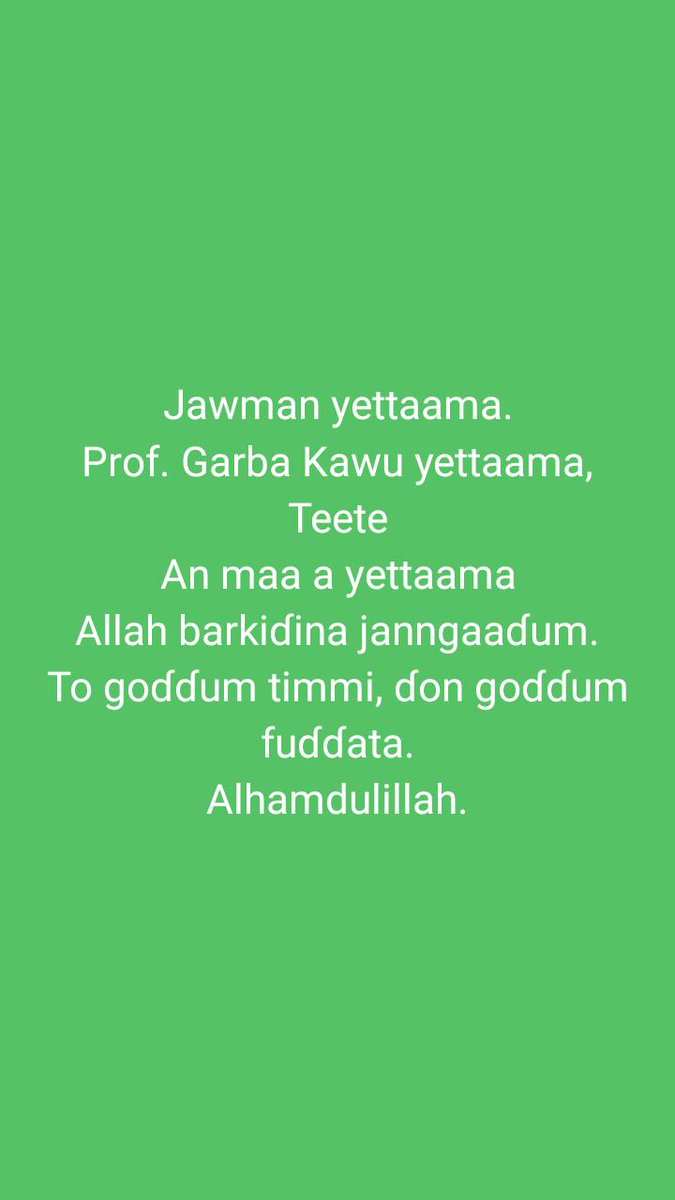 HamiduMuhammad8's tweet photo. Alhamdulillah https://t.co/8IXWiX708p