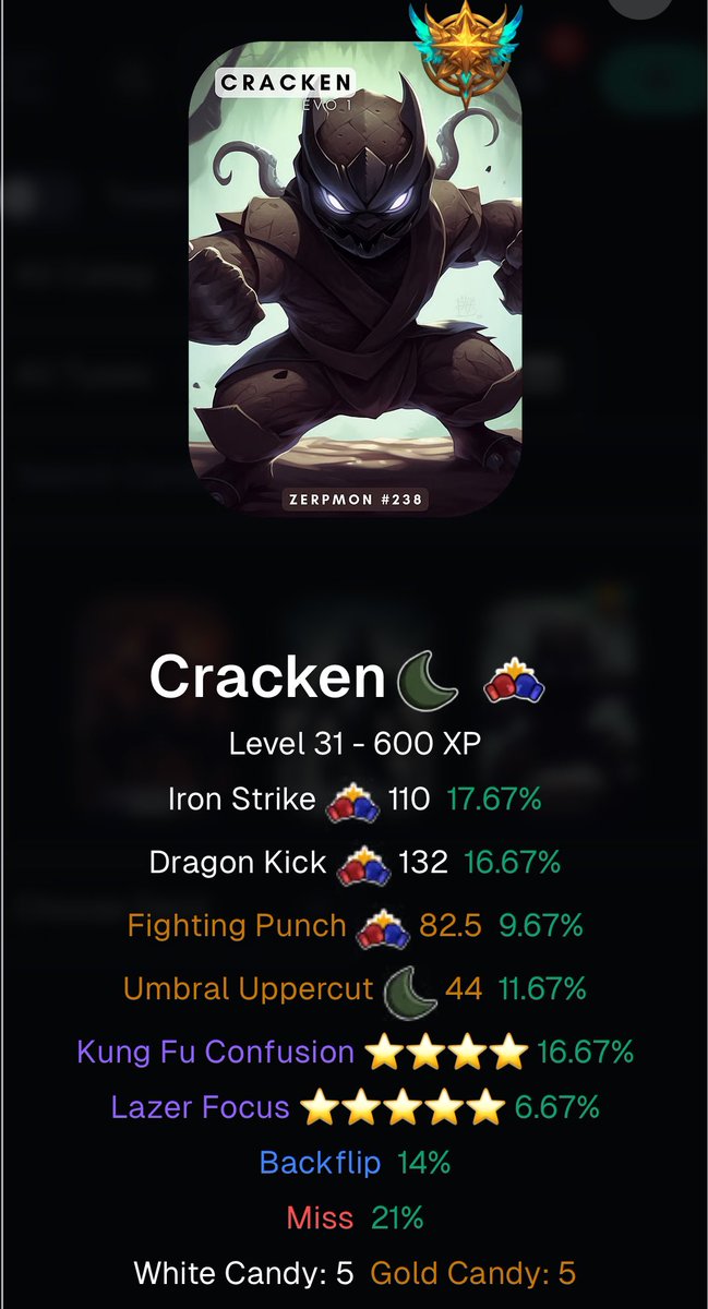 Sionnie589's tweet image. One of my @zerpmon Beasts💪🥊
A real Zerpmon Gym Killer 🔥🤯
@xrpcafe #BuildonXRPL #P2E #NFTs