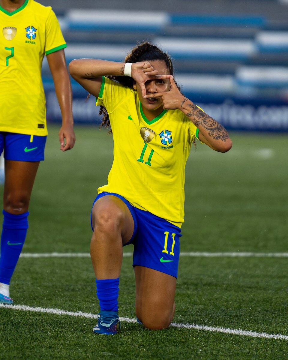 As artilheiras de ontem! 🇧🇷 ⚽️ Gi Fernandes ⚽️ Ana Flávia 📸 Fabio Souza / CBF