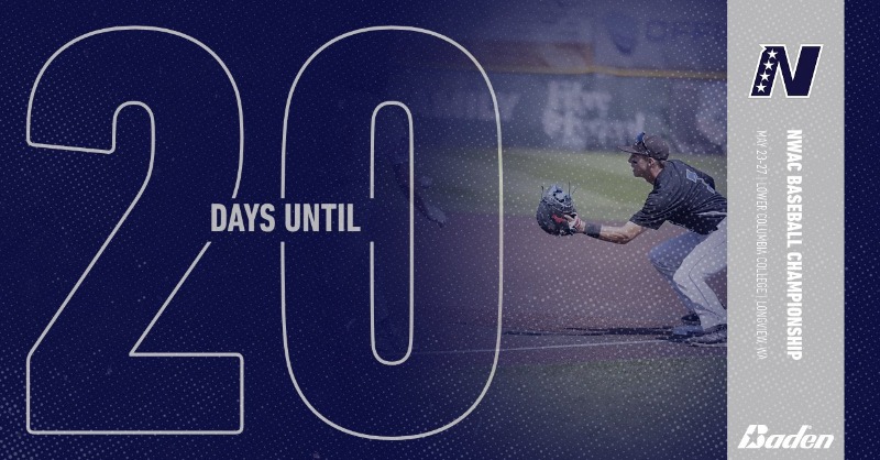 We're 20 days out from the start of the NWAC Baseball Championship at Lower Columbia College in Longview, WA! #nwacbb ⚾🏆 Info: nwacsports.org/Championship_C…