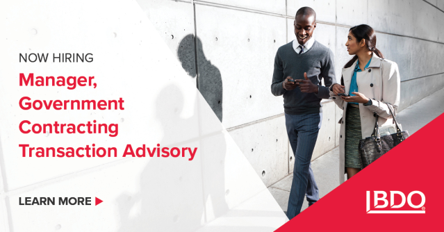 Join @BDO_USA's growing team of leaders as a Manager, Government Contracting Transaction Advisory. Apply today. #BDOCareers #GovCon dy.si/H3gB5L2