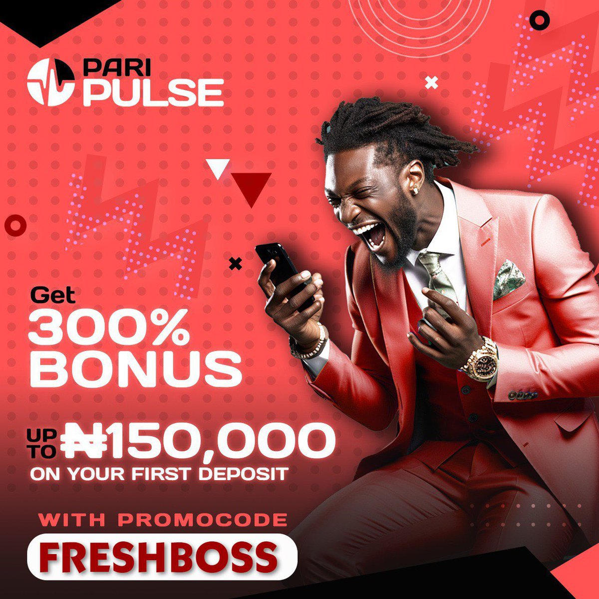 Triple your funds on Paripulse Code 👉🏻 KVH28 🥂 Don’t have an account? Register here 👉🏻 pari-pulse.com/Frsh Use promo code 👉🏻 FRESHBOSS Get up to 300% welcome bonus 💚