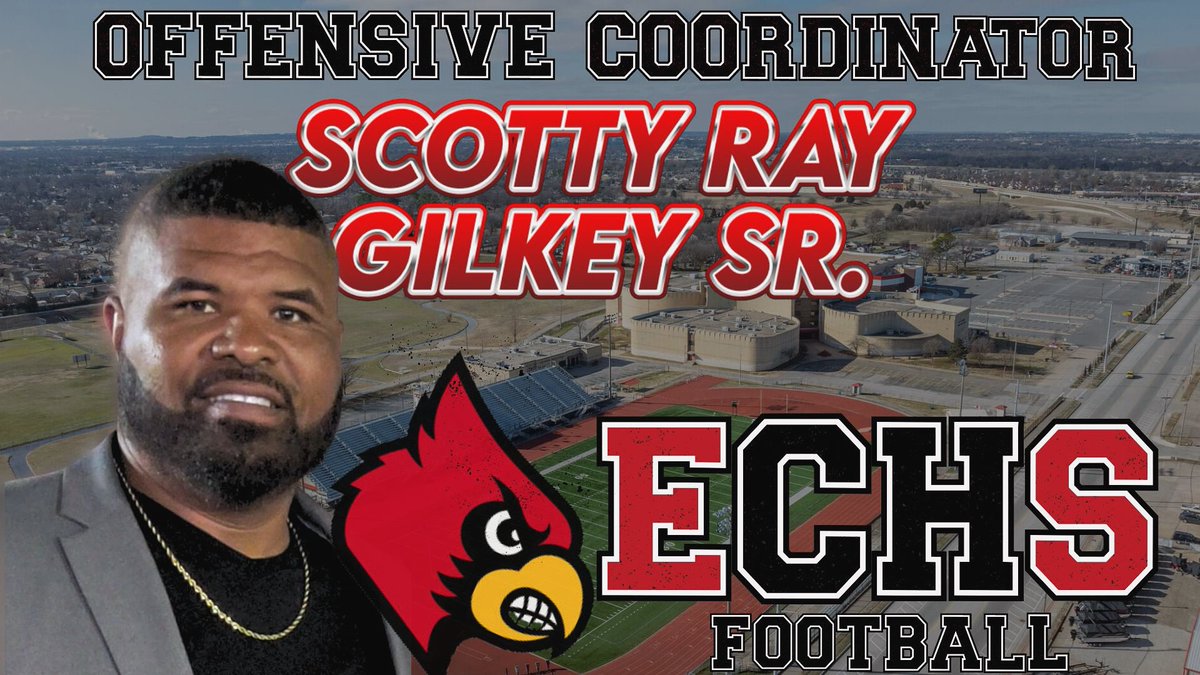Offensive Coordinator Coach Scotty Ray Gilkey Sr. brings a wealth of experience and passion to ECHS! Known for his charismatic personality and unwavering commitment to his players, Coach Gilkey is set to bring a new level of energy and expertise to ECHS. Welcome Coach! 🫡