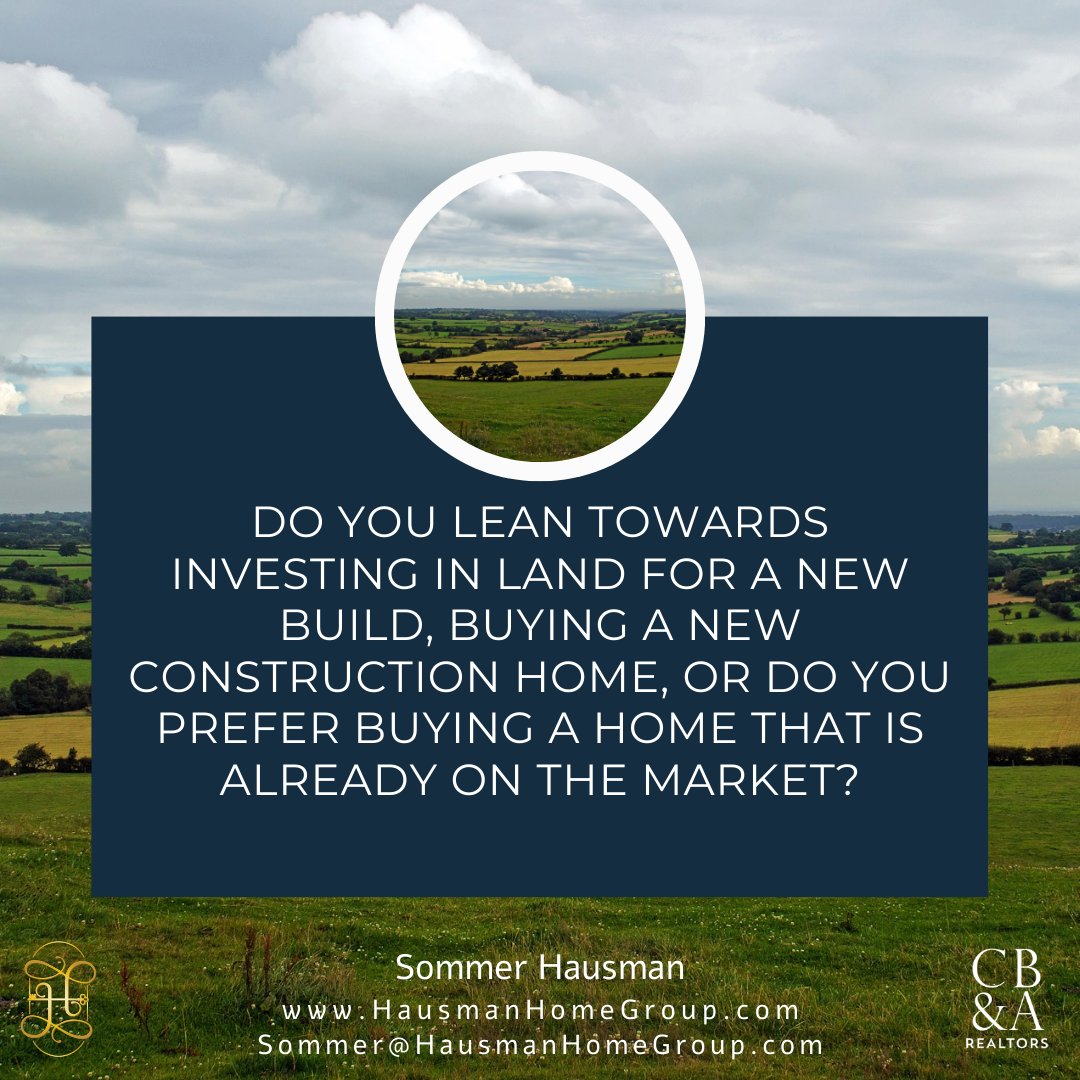 The path to homeownership is paved with decisions shaping the journey to your perfect home. Where does your investment compass point? 
#homeownership #buildorbuy #dreamhome #customhome #realestatechoices #hausmanhomegroup #cba #haus2home #cbarealtor #realestate