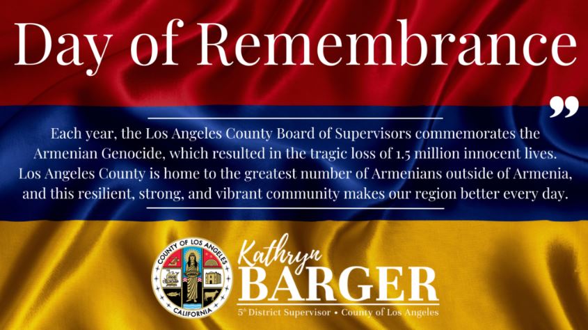 Today's #ArmenianGenocideRemembranceDay is about taking time to pause, reflect & learn from the past & mourn the over 1.5M innocent lives lost. I represent a district that's home to the most Armenians & Armenian-Americans in the nation, so commemorating this important day is also…