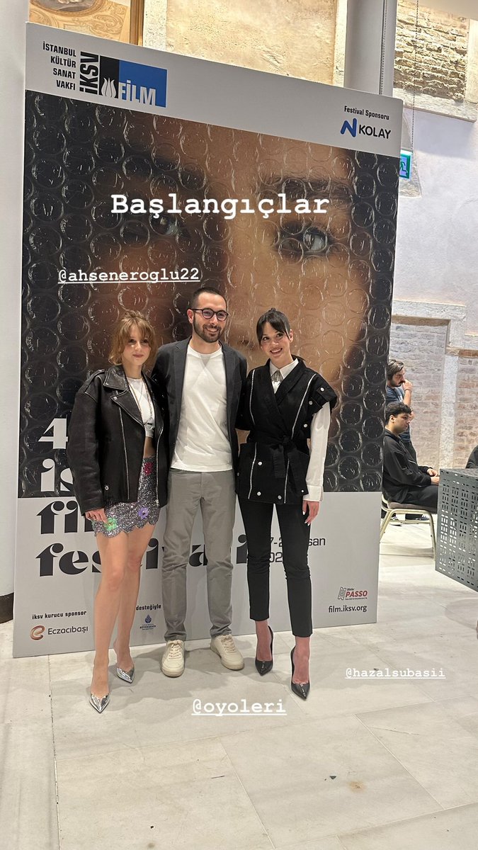 #Başlangıçlar filminin gösteriminden Ahsen Eroğlu 🤍⚡

43. İstanbul Film Festivali  💥
#Inpaintings ⚡

#ahseneroğlu 💫  #ozanyoleri #vigofilm #HazalSubaşı