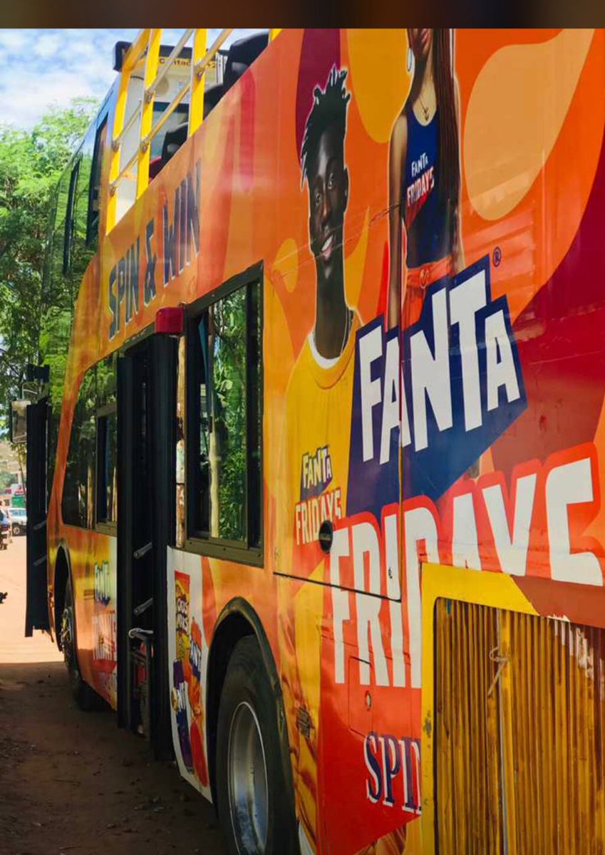 RinahTusiUg's tweet photo. Don't  miss another fanta fun bus experience with your celebrities 
Who is ready to have an amazing  ride in Kampala with the fanta friday bus 
Vibes, games etc
Salama, Munyonyo, Makindye, Nsambya, Kansanga, Bunga, Kabalagala, Gaba, Namuyongo, we will be in your area #Fantafriday https://t.co/4I0zYLrj6W