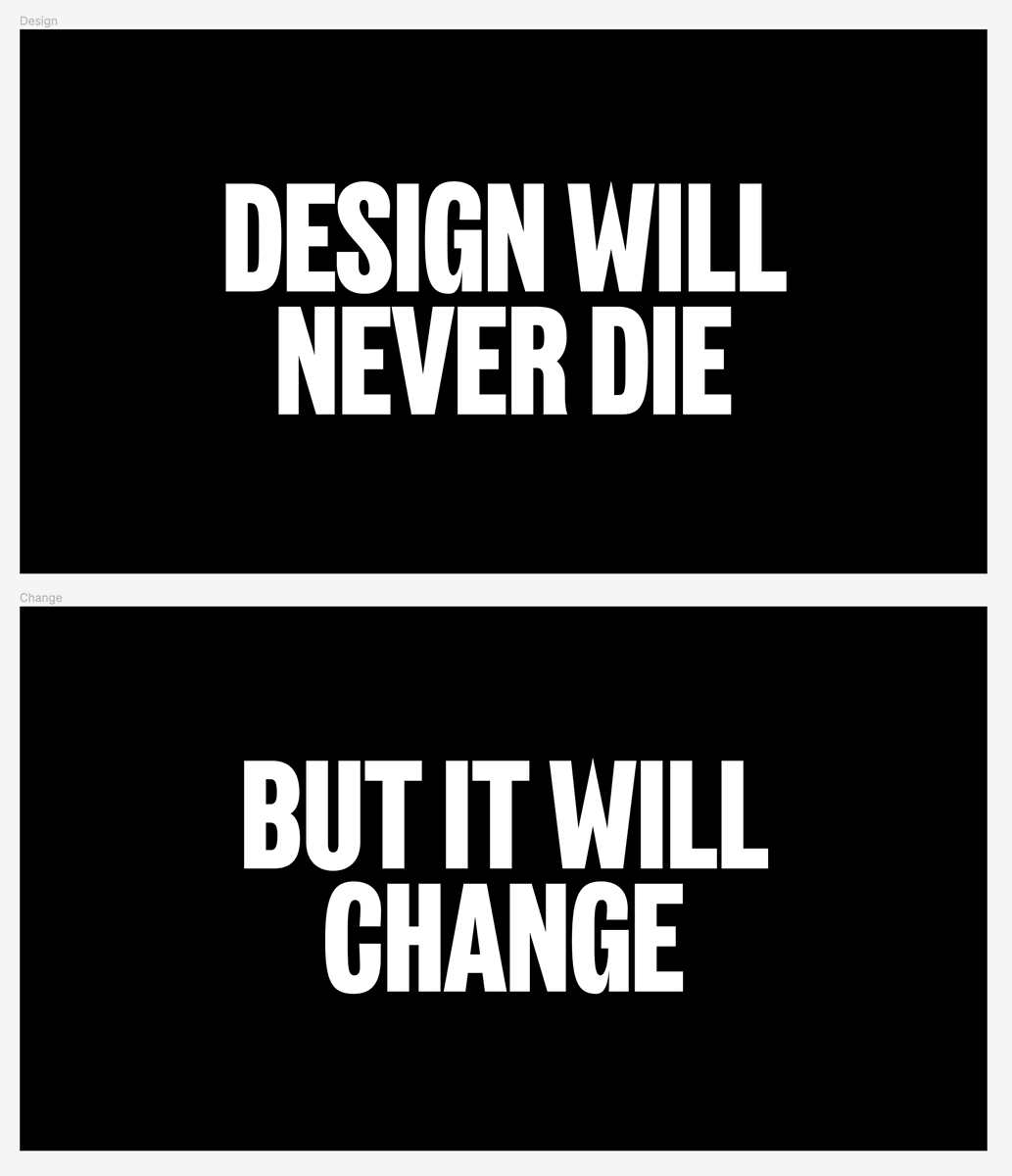 Design is dead, long live design.