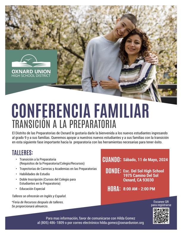 For all incoming 9th grade students and families, we welcome you to sign up for Family Summit: Transition to High School. Workshops will be provided in English and Spanish on May 11th from 8:00 AM- 2:00 PM at Del Sol High School. Link to sign up: bit.ly/transition2hs5…