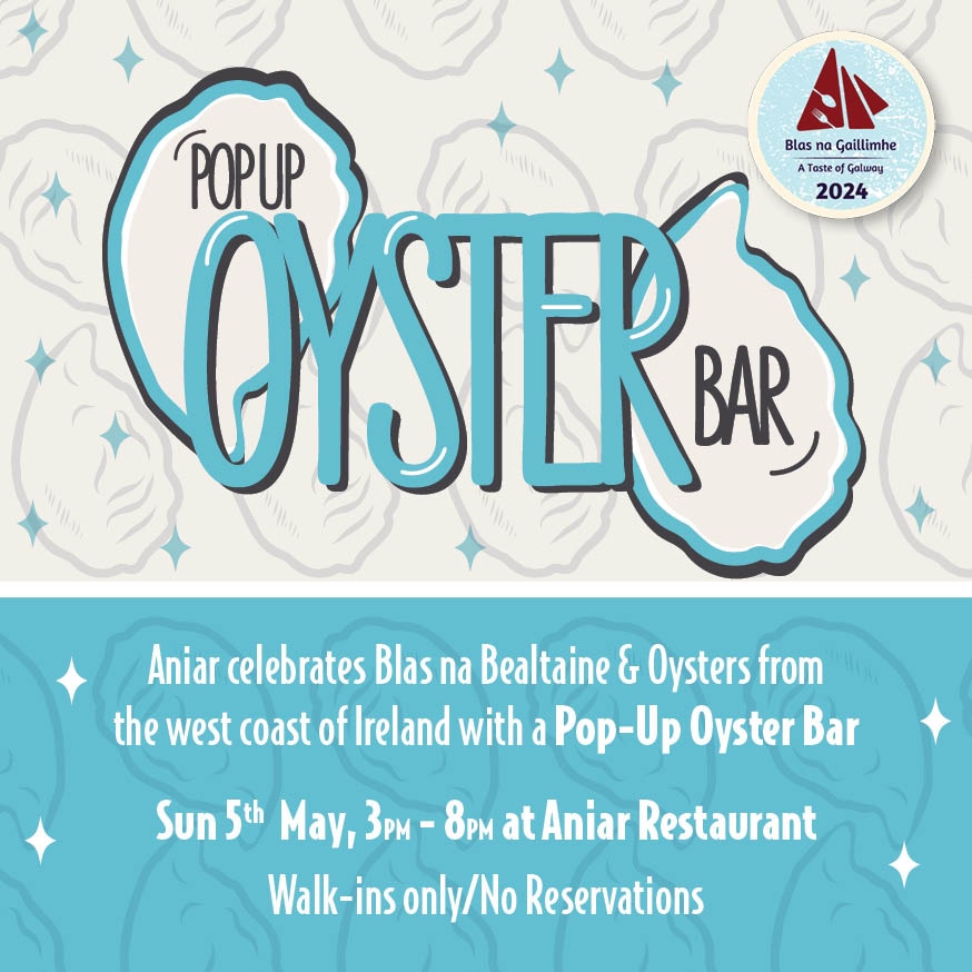 To celebrate @blasnagaillimhe food month of May (Blas Na Bealtaine) we're hosting a pop up oyster bar @aniargalway except some classics from @tartaregalway as well as a few new ones. #thisisIrishfood #blasnagaillimhe