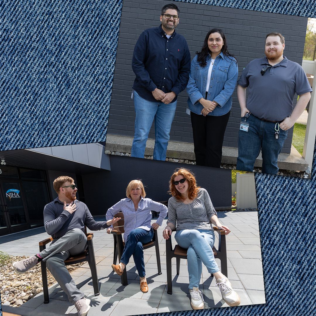 Why does something as simple as wearing jeans give the workday a different feel? Dressing down can improve comfort, promote self-expression and create connection and conversation. It’s Denim Day here, and we’re feeling the difference. #HealthyWeBetterMe