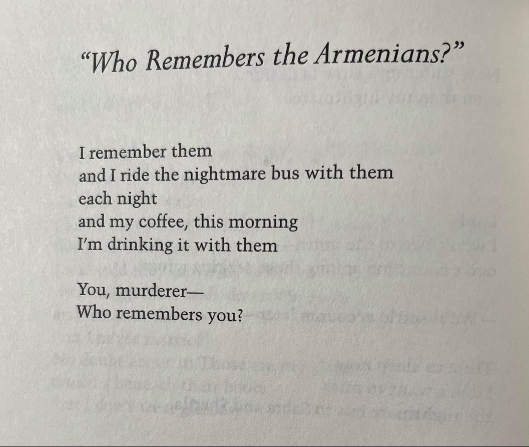 'Who remembers the Armenians?' by Palestinian poet Najwan Darwish