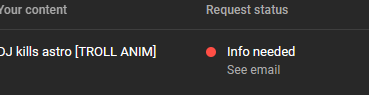 newgorchymainfr's tweet photo. @TeamYouTube I made a takedown request not too long ago and it says this, how do I fix it please? https://t.co/dqfRhIUVXO