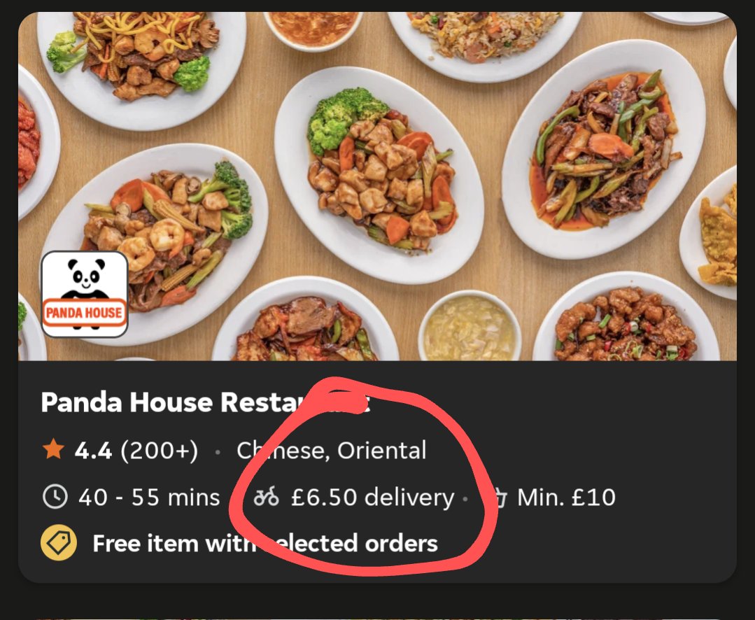 *Grumpy auld man chat incoming* At that price is it actual f***ing Pandas doing the deliveries?