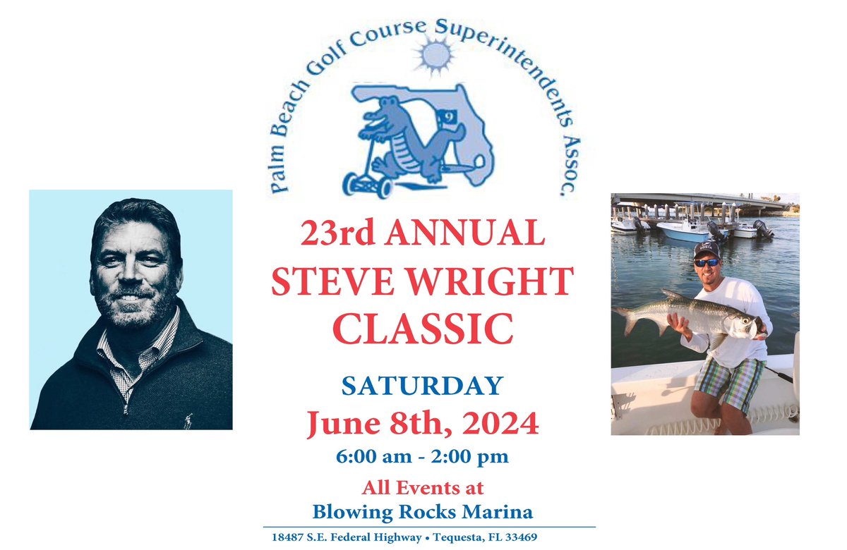 Registration is open for the 23rd Annual Steve Wright Classic Fishing Tournament on Saturday, June 8th at Blowing Rocks Marina in Tequesta. Register here: shorturl.at/aLRTV