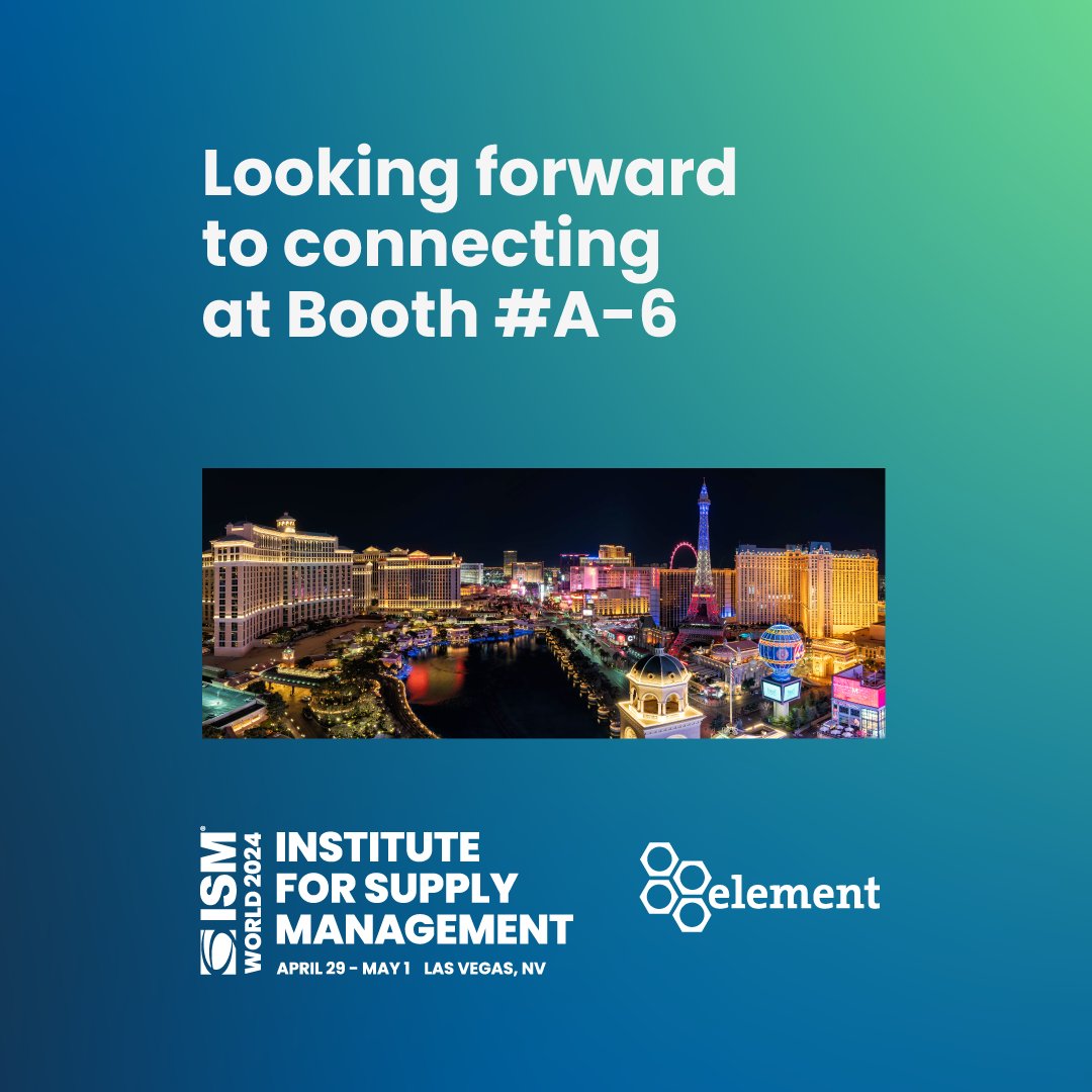 ElementFleet's tweet photo. Join us at the annual @ism World 2024 from April 29 to May 1! Visit us at booth #A-6 to meet our SMEs and discover how our innovative solutions can elevate your fleet: https://t.co/OzY5GElO5m
#ISMWorld2024 #ElementProud https://t.co/A3Uget6sLj