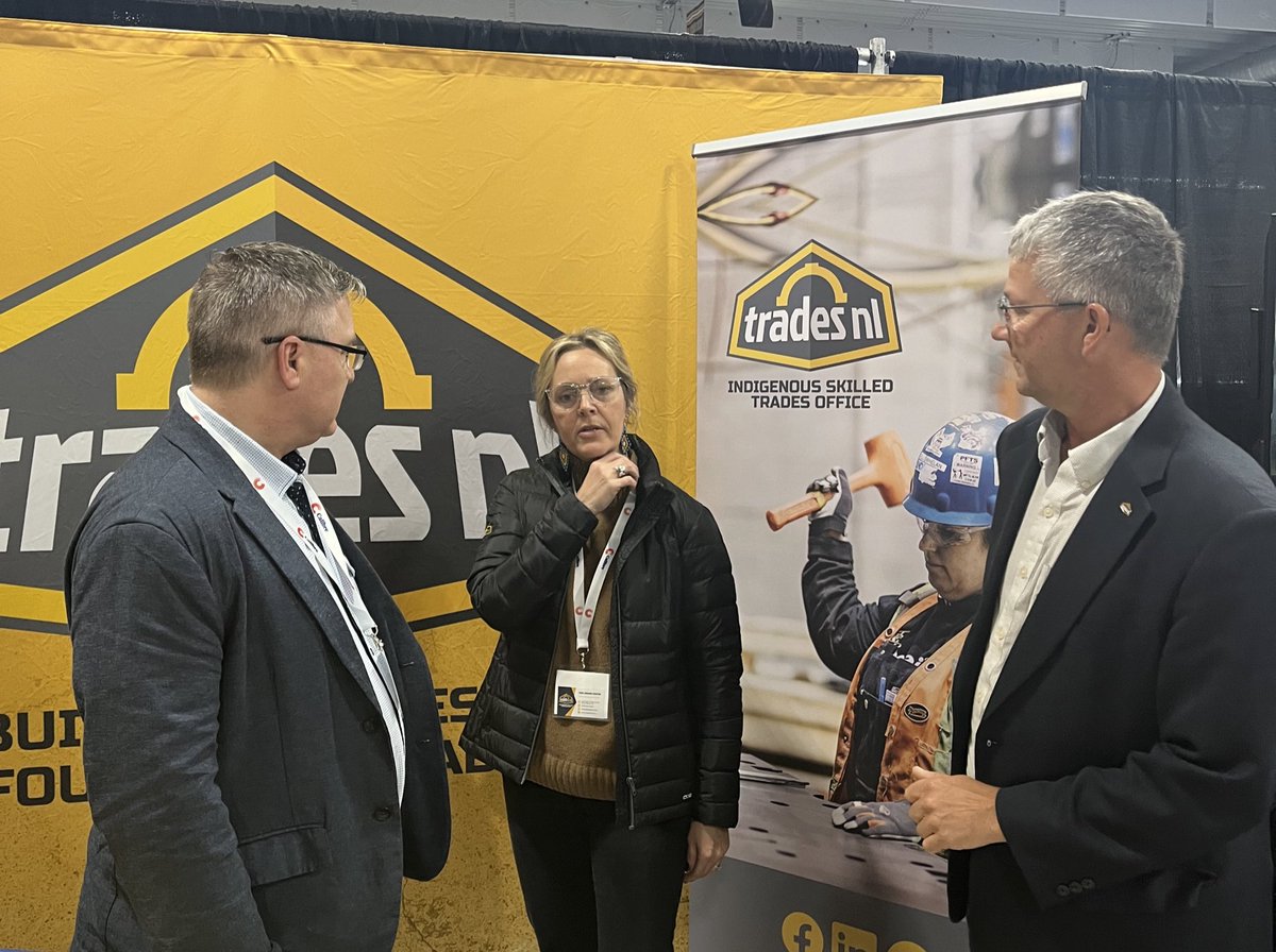 Thank you to MP Clifford Small for visiting our booth at #GanderMinex and for highlighting the importance of tradespeople during your opening remarks this morning. 

We look forward to more conversations about the importance of NL’s trades workforce, apprentices and recruitment.