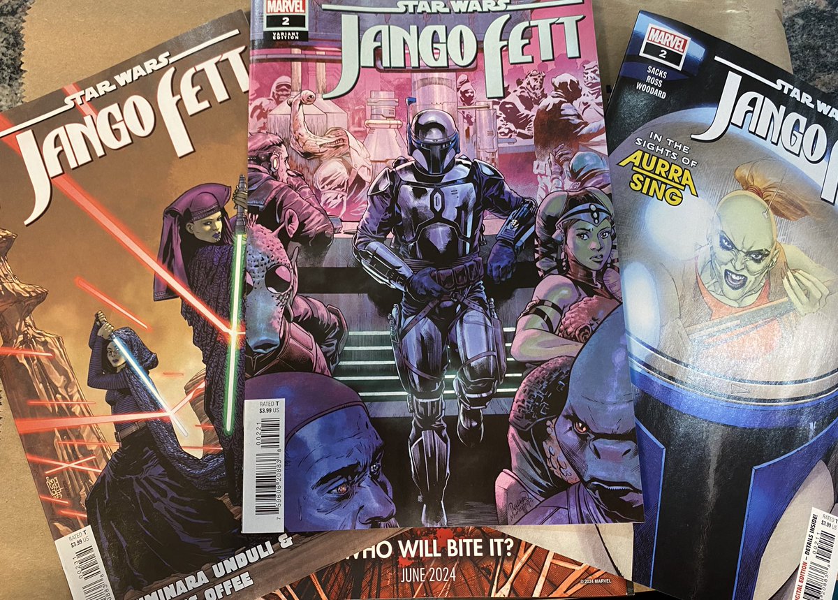 Out today: Jango Fett #2! Jango faces a diabolical crew hellbent on causing him great pain. I am referring, of course, to @LukeRossArt @nwoodard @JoeCaramagna and myself. #Starwars