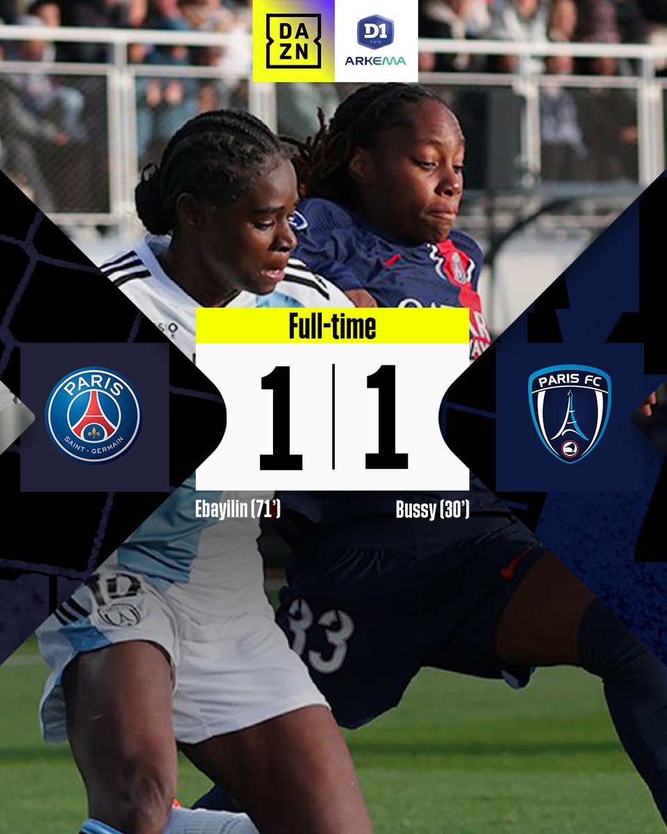 🔵🔵 PSG's teenagers keep Paris FC at bay! #D1Arkema #NewDealForWomensFootball