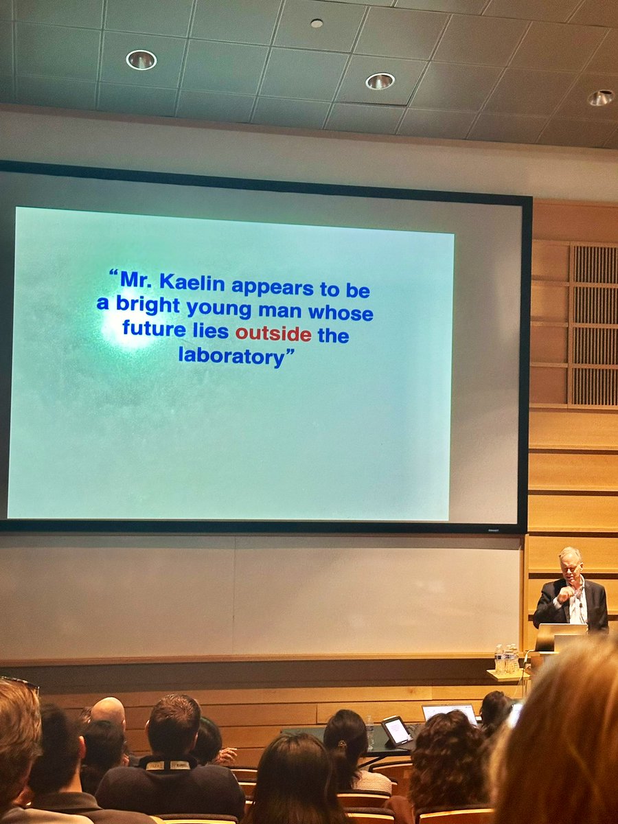 This is one of the very first comments that William Kaelin (Nobel laureate and physician-scientist extraordinaire) received from one of his teachers. Never let the wrong people bring you down. Such an eye-opening keynote address at the <a href="/hopkinskimmel/">Johns Hopkins Kimmel Cancer Center</a> trainee research day.