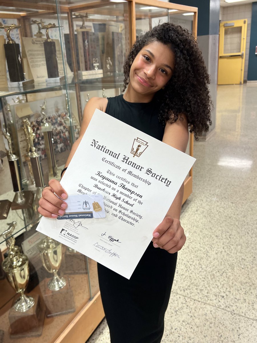 Tonight I was inducted into my schools’s National Honor Society! I also got my report card and have a 4.7 weighted GPA this quarter! #StudentAthlete