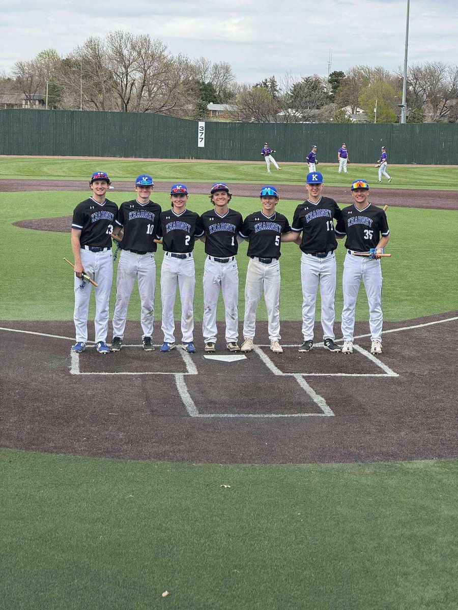 Thanks again to this great group of seniors for all of their work throughout their careers playing for Kearney baseball! We will miss having you guys around the ballpark!