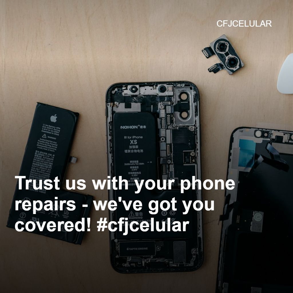 Bring your broken phone to us and we'll make it new again! We offer repairs and sell accessories for all models. #cfjcelular #phonefix #techrepair