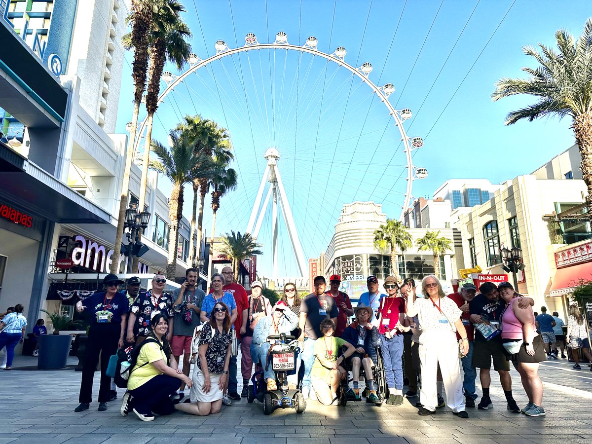 tripsinc's tweet photo. Lights, laughter, and limitless memories! Our latest trip to Las Vegas with our incredible travelers was an absolute blast! 📷 #vivalasvegas #TripsIncLasVegas #TripsInc #LasVegas2024 #inclusivetravel #AdventureUnlimited https://t.co/aNVj4DilKN