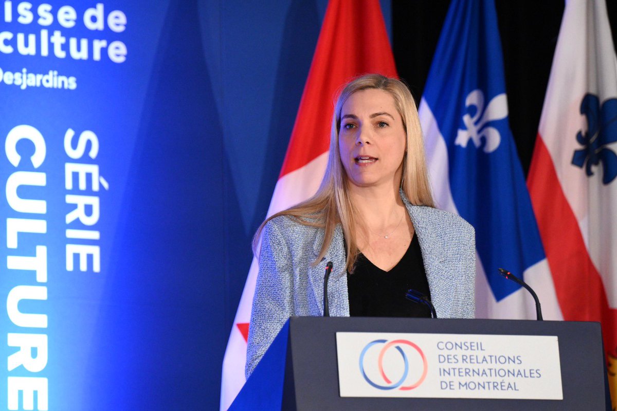 PascaleStOnge_'s tweet photo. The challenges facing 🇨🇦 culture, including disinformation and the impacts of tech giants, are being seen in countries all over the world.
At #CORIM, we reflected on these international issues and our path forward. Our government won’t back down and will keep taking action. 🌎🌐 https://t.co/c7CD3XUGjF