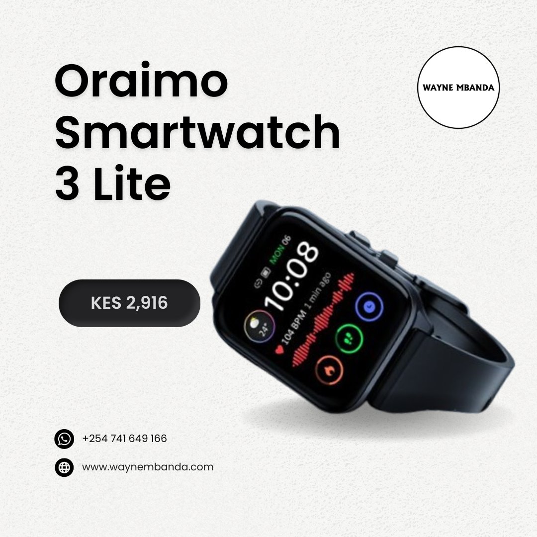 waynembandaLtd's tweet image. Oraimo smartwatches are now available online at waynembanda.com. Get yours now! #Oraimo #Smartwatch #StyleAndTech⌚💫
