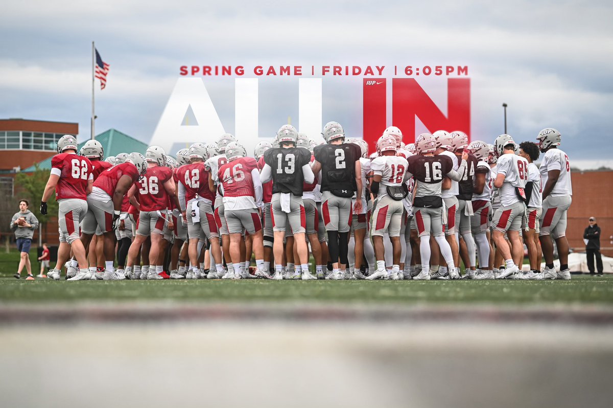 I hope to see everyone at our Spring Game this Friday at Miller Stadium! ALL IN