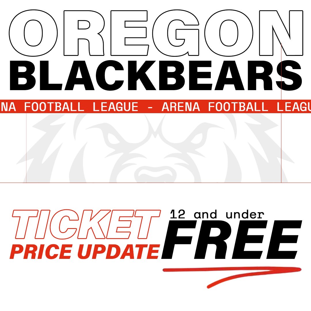Attention Oregon Blackbears fans and community! 📣🔥

Experience the thrill of arena football with the whole family! Tickets now range from $20 to $40, with the added bonus of FREE ADMISSION for children 12 and under!

#Oregonblackbears #CommunityFirst #FamilyFun #Oregon #AFL2024