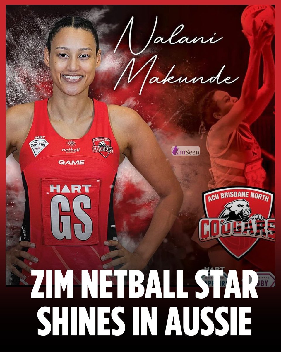 Best wishes to Zimbabwean netball star Nalani Makunde as she continues to shine at her Australian club, ACU Brisbane Cougars. Keep soaring, Nalani! 🌟🏐 #NetballStar #ZimbabweanPride