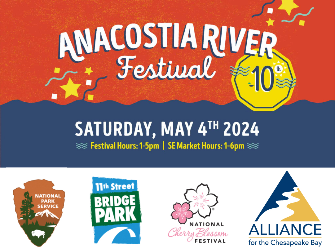 🌊The @DCBridgePark and the @NatlParkService proudly present the Tenth Annual Anacostia River Festival, a premier event of the @CherryBlossFest! Join us for this FREE, family-friendly event where history meets the future through an unforgettable celebration of community, culture,