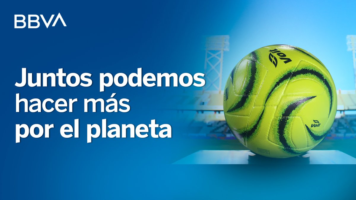 En este mes del Balón Verde, BBVA sigue fomentando iniciativas en pro del medio ambiente. Descarga la App BBVA, conoce tu huella de carbono y toma medidas para mitigarla. Más información en bbva.mx/sostenibilidad