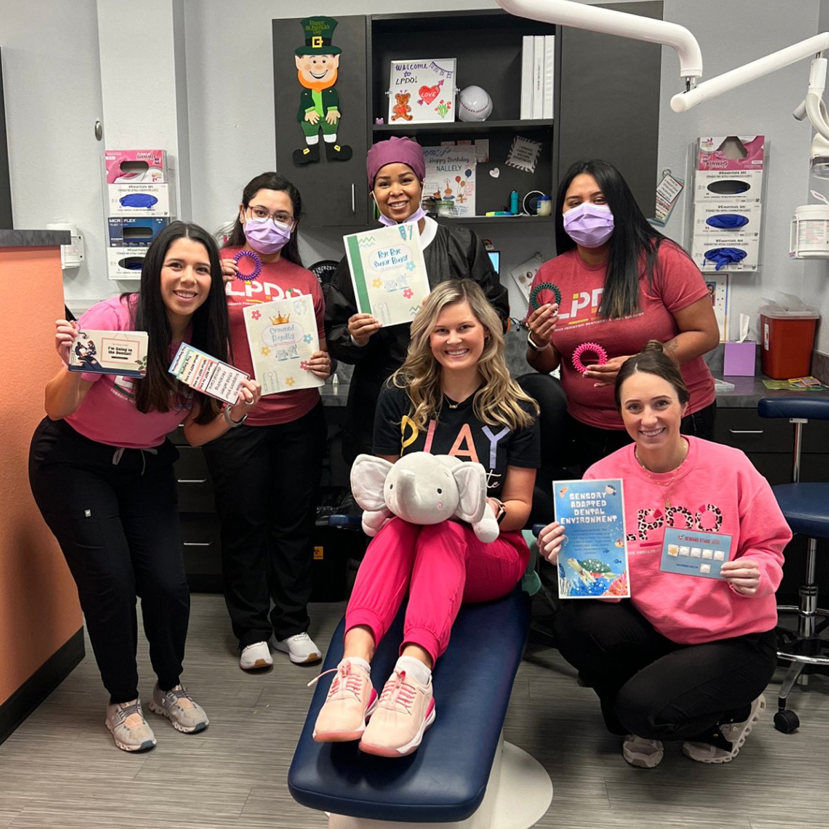 Kylie Sheppard, a student in the @TTUHSC_SHP Doctor of Occupational Therapy program, recently completed her capstone project! She observed pediatric clients’ response to dental care and determined what a child’s perception is of the dentist. #OTmonth