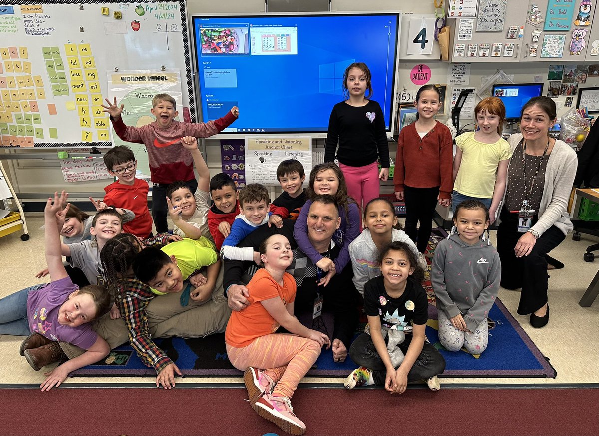 What started off as a nice and quiet Counselor &amp; <a href="/BataviaJK/">John Kennedy Intermediate</a> student lunch, quickly turned  into a bunch of CRAZY kids climbing all over me, laughing and having a great day at school!             📚 🤪💙