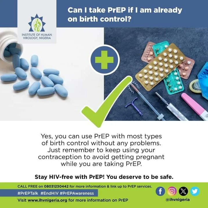 Stay HIV free with PrEP.

Contact @ihvnigeria to access PrEP services free of charge.

#pacowwei
#sexworkers
#sexwork
#preptalk
#prepawareness
#endhiv
#hivprevention