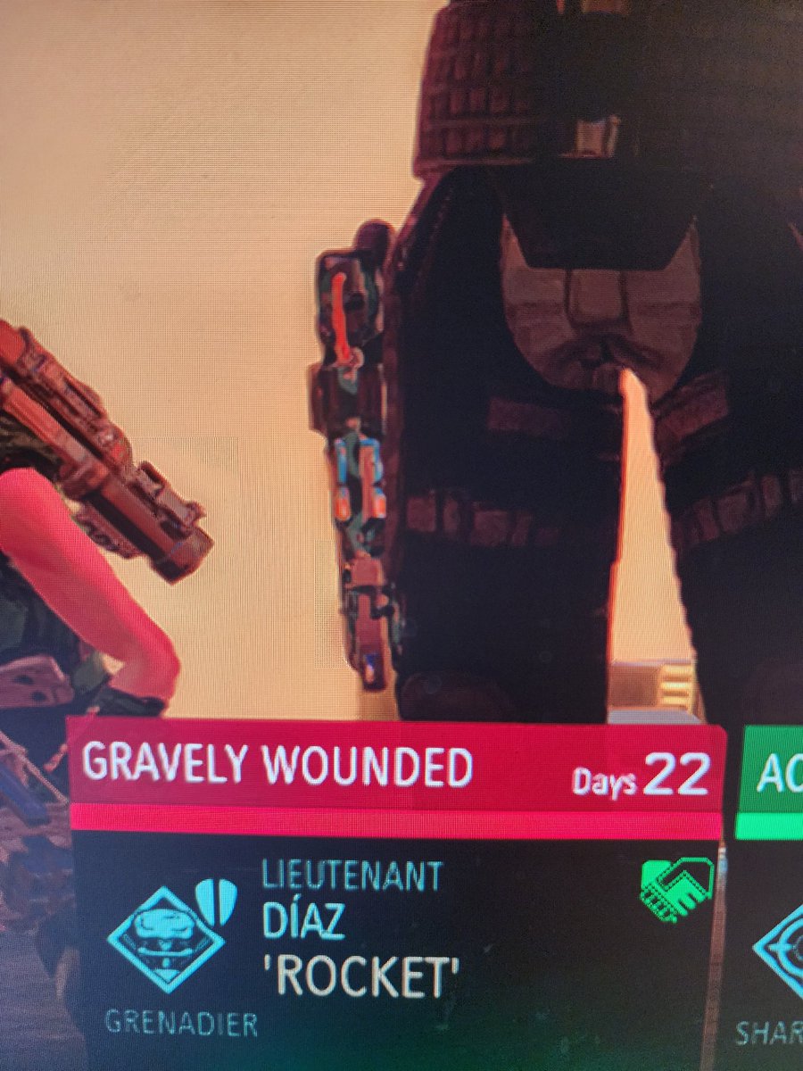 JordyD127's tweet image. I think &apos;Gravely wounded&apos; is underselling it. This chick should never be able to walk again after that mission she barely survived 💀 #Xcom2