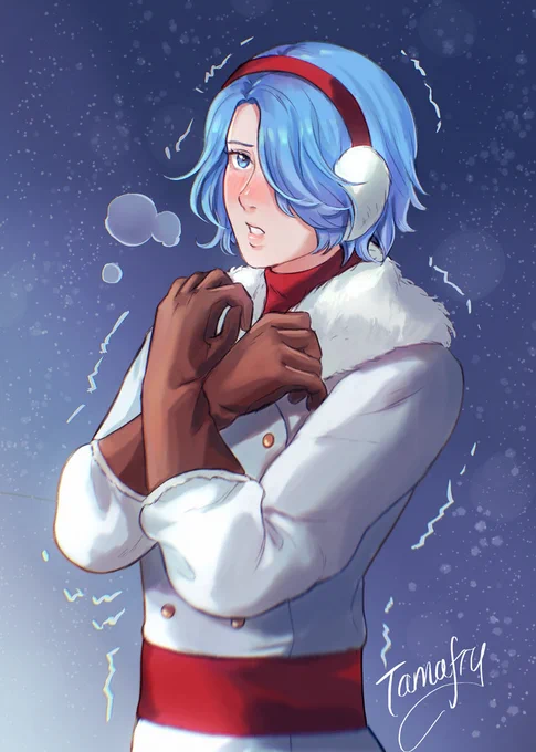 A shivering Lucia for the FE Rally for Gaza! 
