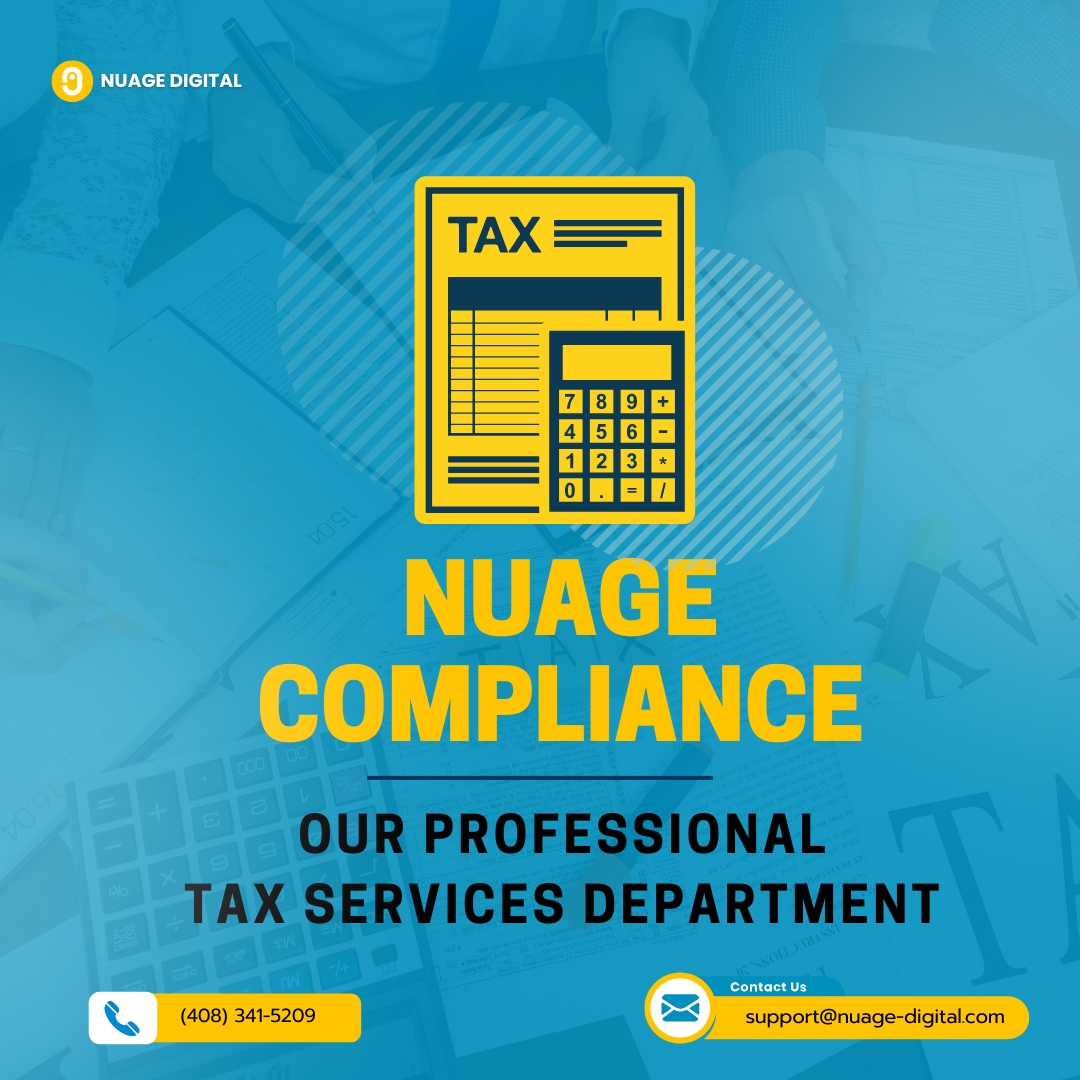 Whether you're a small business owner or an individual taxpayer, trust our expert team to navigate the complexities of tax with precision and professionalism.

Contact us today to learn more and experience peace of mind.

#nuagedigital #nuagecompliance #taxservices #taxfiling