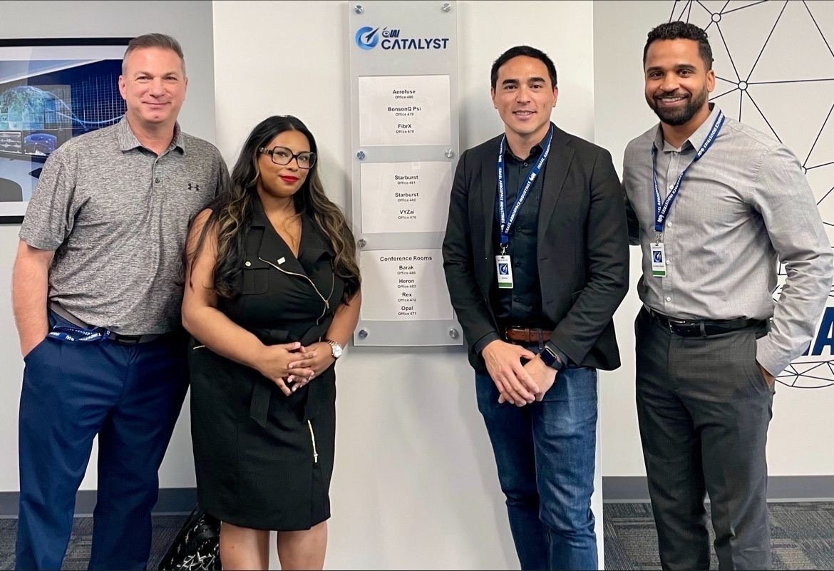 starburstaero's tweet photo. Last week marked the kick-off of the inaugural cohort of IAI CATALYST, our cross-border #innovation program for emerging technology companies with @iai_usa.

Cohort 1: AeroFuse, @bosonqpsi, @fibr_X &amp; VYZai  

Check out a longer recap: https://t.co/qjmVAKQmKG

cc: @ILAerospaceIAI https://t.co/7uPwLNVyFb