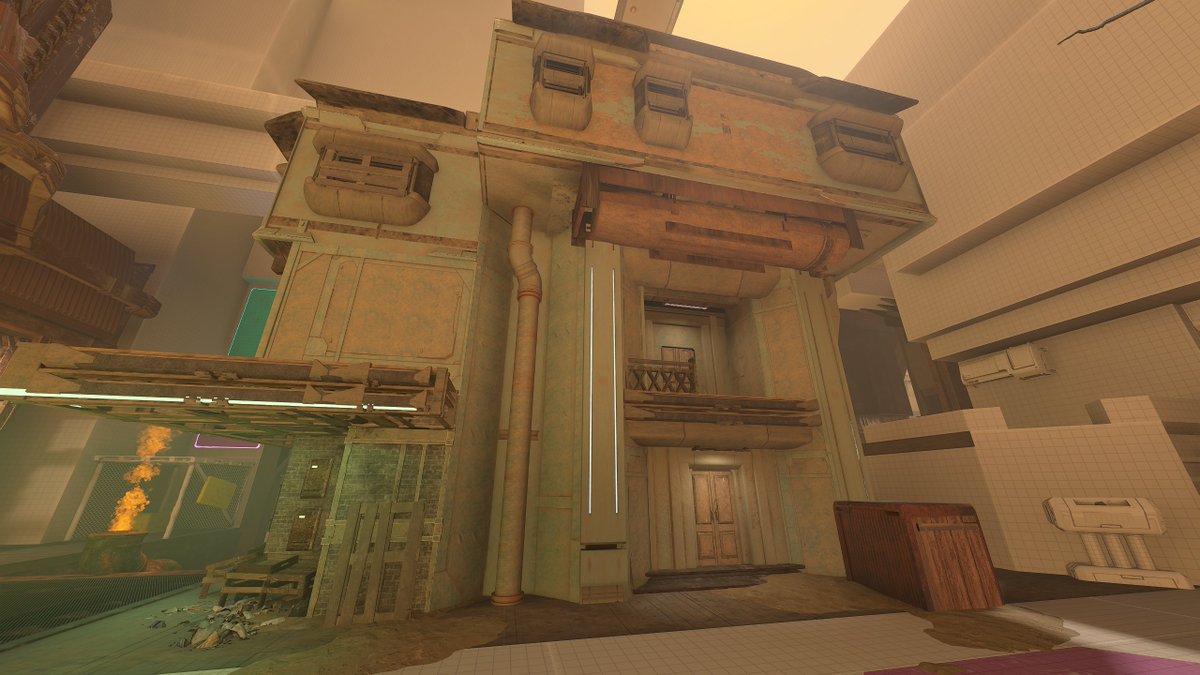 ZaddyHammer's tweet image. Some rusty buildings I have been working on in forge! 

#HaloInfinite #Forge #EnvironmentalArt #Halo #Infection #Firefight