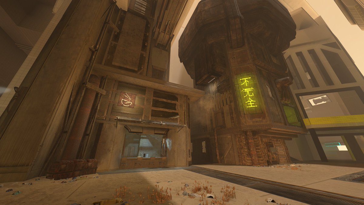 ZaddyHammer's tweet image. Some rusty buildings I have been working on in forge! 

#HaloInfinite #Forge #EnvironmentalArt #Halo #Infection #Firefight