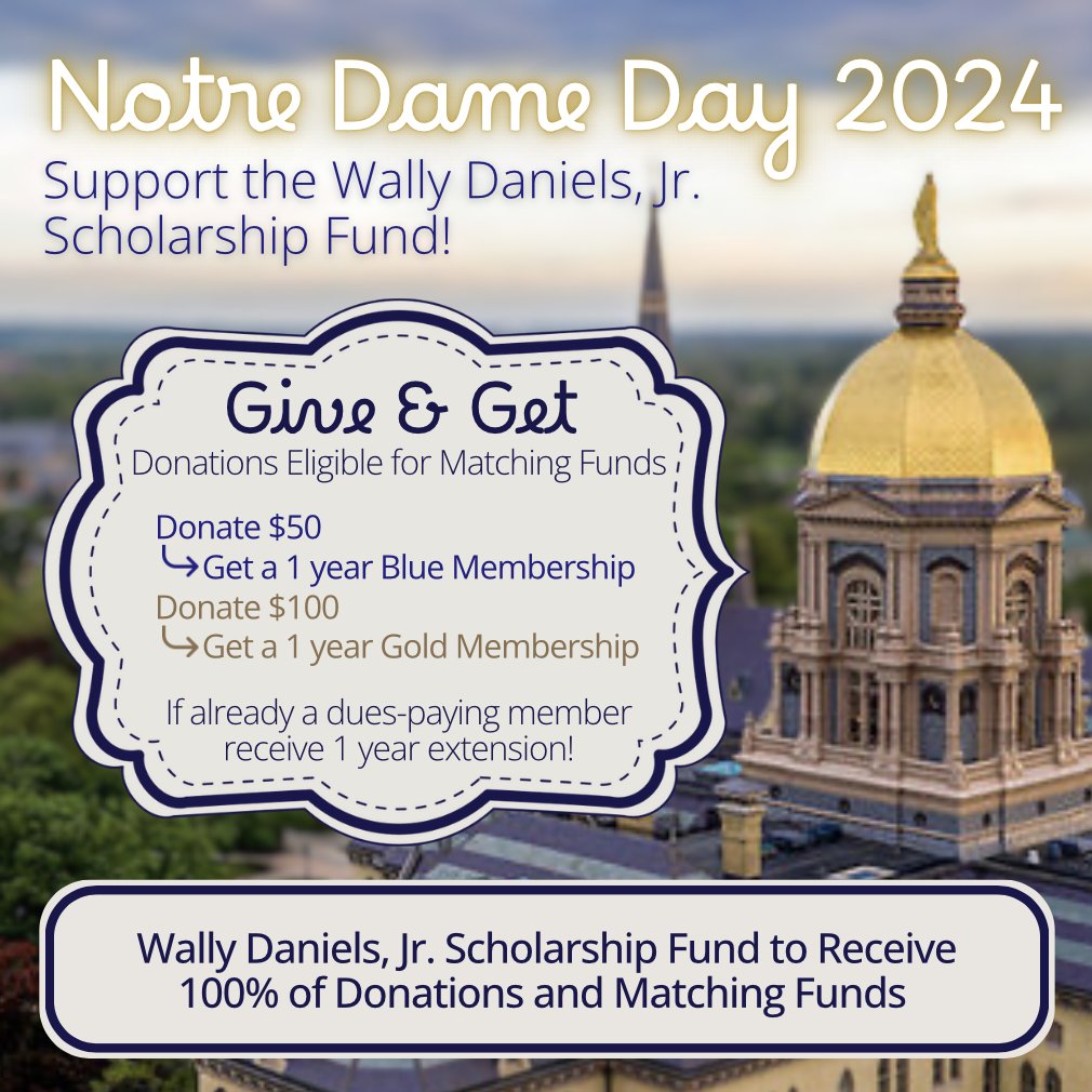 It's POWER HOUR!  Give between 6pm-7pm cst.
notredameday.nd.edu
#wally #ndday2024 #ndloyal #ndclubkc
