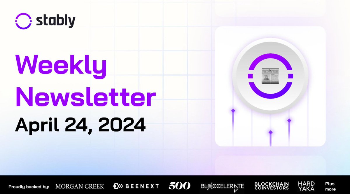 Stably Weekly Newsletter - 04/24/2024 📈 Market analysis, commentary, updates, plus more Read more here 👉 stably.io/stably-weekly-…